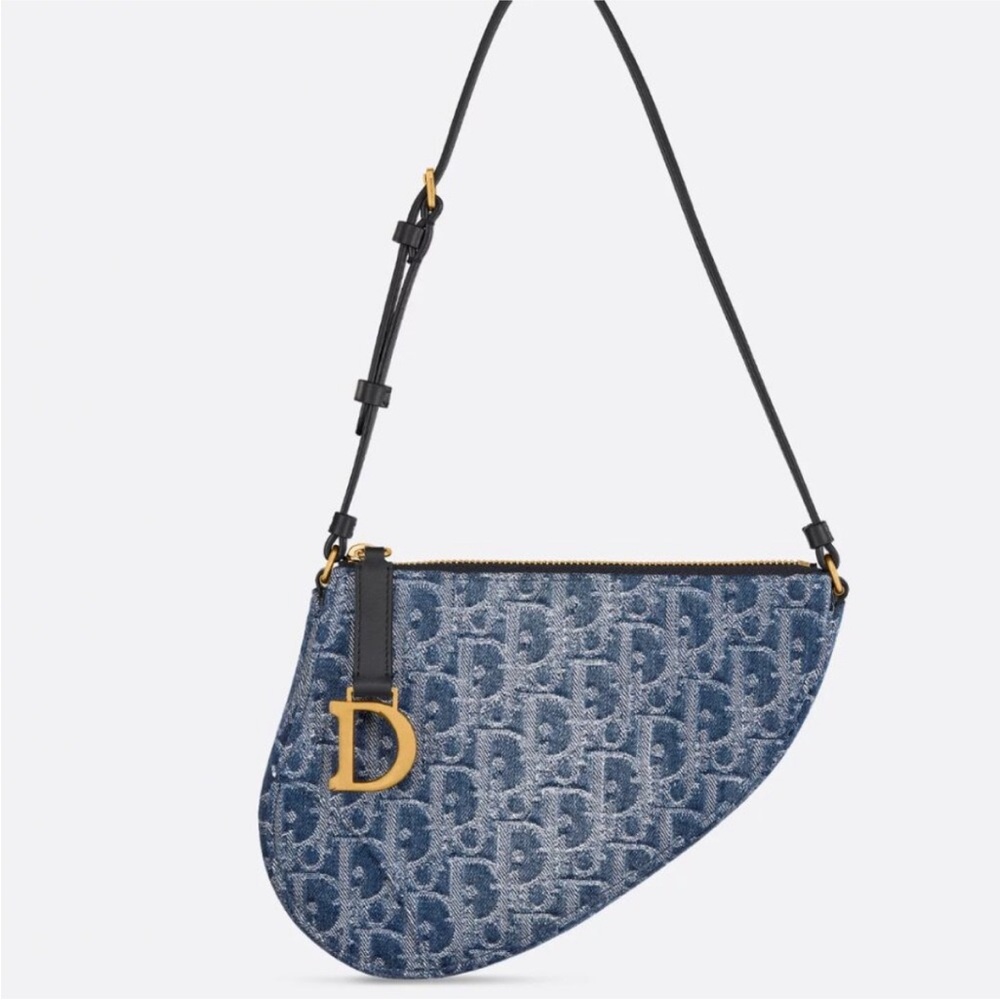 Dior Blue Saddle Bag
